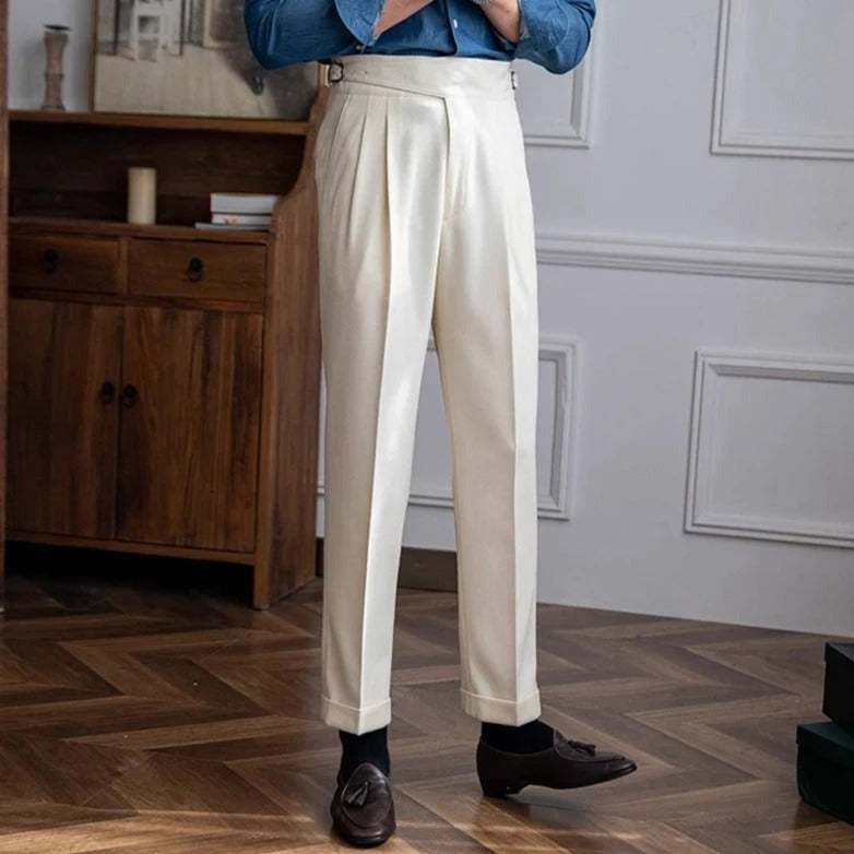 Old Money Latch Belt Trousers